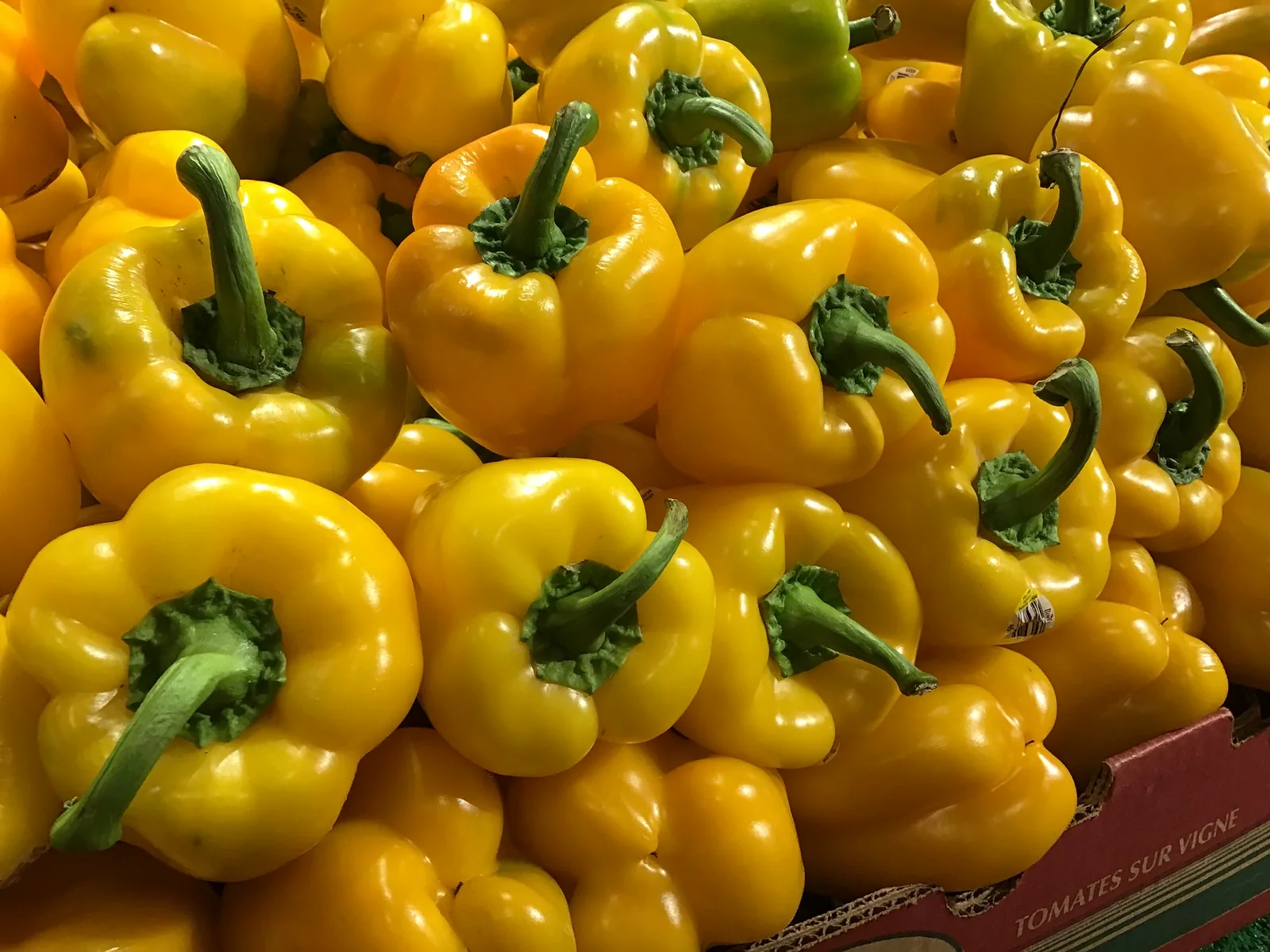 Sunbright Yellow Sweet Peppers